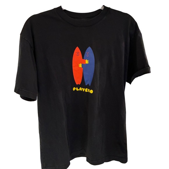 Playero Other - Playero Tee Mens Size M Black Oval Hug Tee Puerto Rico Blokecore Indiesleeze